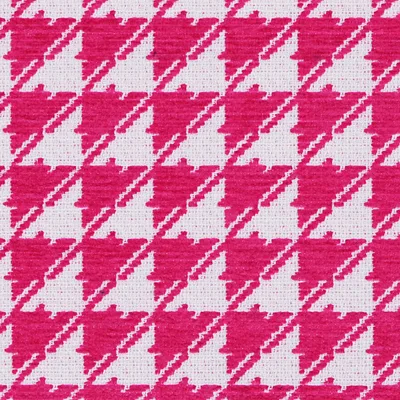 Try Angles in Fuchsia, a patterned woven fabric in polyester and cotton. Ideal for upholstery, drapery and pillows. Order samples at InteriorDecorating.com
